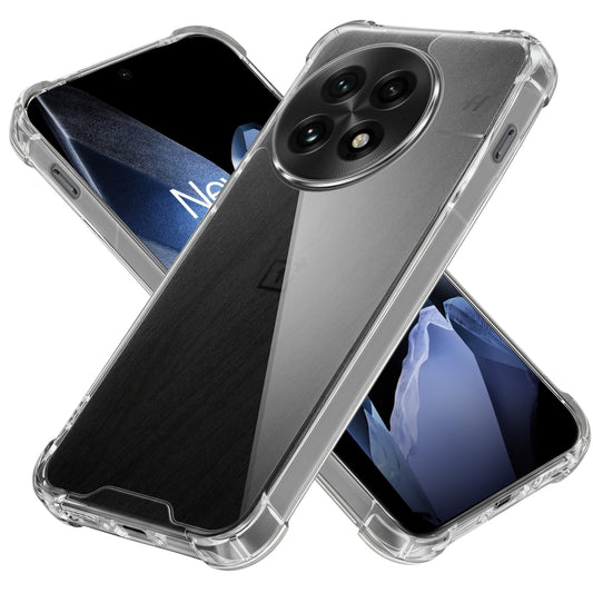 Transparent Shockproof Phone Back Cover Case With Raised Edges For OnePlus 13 5G