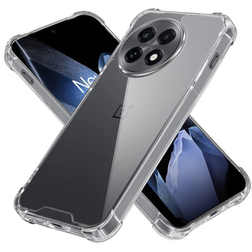 Transparent Shockproof Phone Back Cover Case With Raised Edges For OnePlus 13R 5G