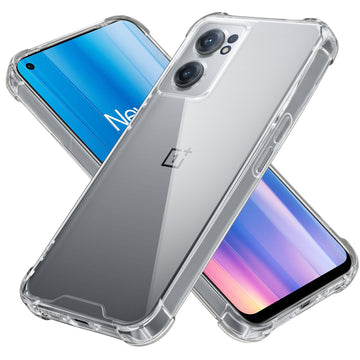 Transparent Shockproof Phone Back Cover Case With Raised Edges For OnePlus Nord CE 2 5G