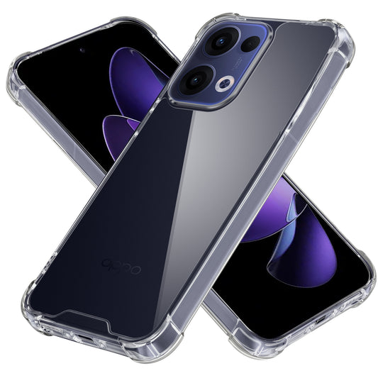 Transparent Shockproof Phone Back Cover Case With Raised Edges For Oppo Reno 13 5G