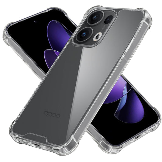 Transparent Shockproof Phone Back Cover Case With Raised Edges For Oppo Reno 13 Pro 5G