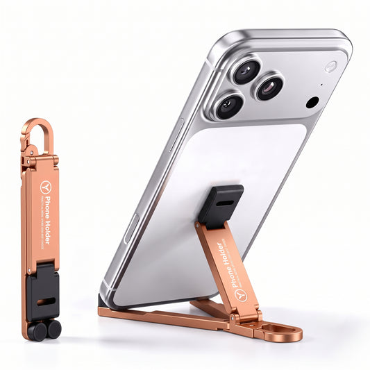Foldable Metal Phone Stand with 180° Adjustable Viewing & Portable Design