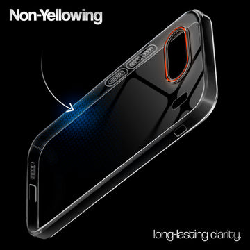 Crystal Clear Anti-Yellow Transparent Back Cover Case With Camera Ring Protection for OnePlus Nord 4 5G