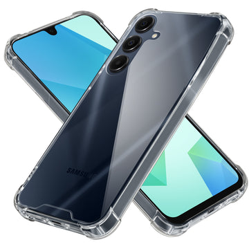 Transparent Shockproof Phone Back Cover Case With Raised Edges For Samsung A16 5G