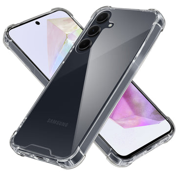 Transparent Shockproof Phone Back Cover Case With Raised Edges For Samsung A35 5G