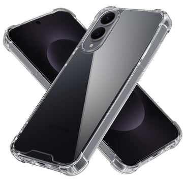 Transparent Shockproof Phone Back Cover Case With Raised Edges For Samsung S25 Edge 5G