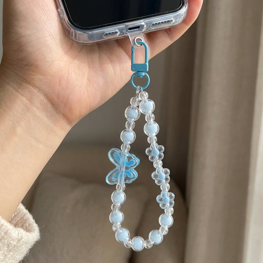 Fairy Wings Butterfly Beaded Phone Lanyard