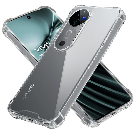 Transparent Shockproof Phone Back Cover Case With Raised Edges For Vivo T3 Ultra 5G