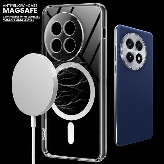Crystal Clear Hard Back Anti-Yellowing with MagSafe Compatibility Phone Case For OnePlus 13R 5G