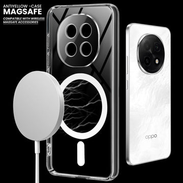 Colored Transparent Anti-Yellowing Magnetic Accessory Support Case For Oppo F29 Pro 5G