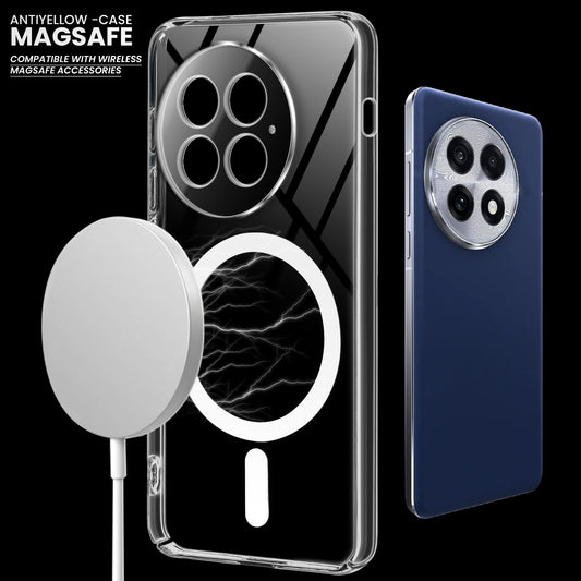 Crystal Clear Hard Back Anti-Yellowing with MagSafe Compatibility Phone Case For OnePlus 13 5G