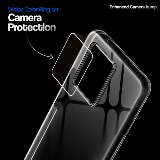 Crystal Clear Anti-Yellow Transparent Back Cover Case With Camera Ring Protection for Motorola Moto Edge 40 Neo 5G