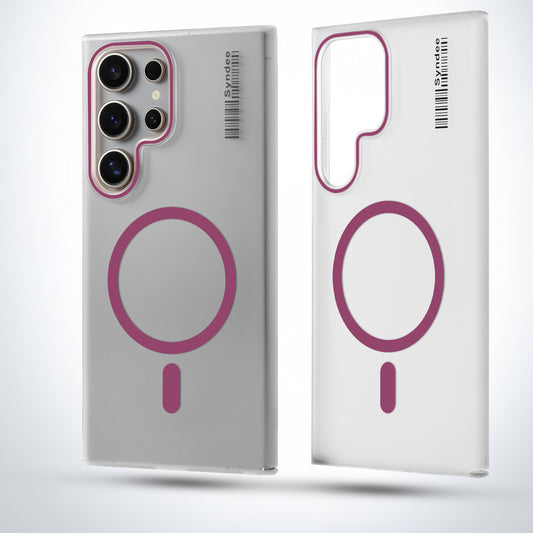 New Elegant Frosted Matte Slim Back With MagSafe Support Back Case For Samsung S23 Ultra 5G