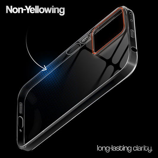 Crystal Clear Anti-Yellow Transparent Back Cover Case With Camera Ring Protection for Redmi Note 12 Pro 5G