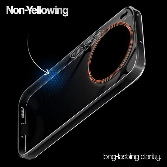 Crystal Clear Anti-Yellow Transparent Back Cover Case With Camera Ring Protection for Vivo X300 5G