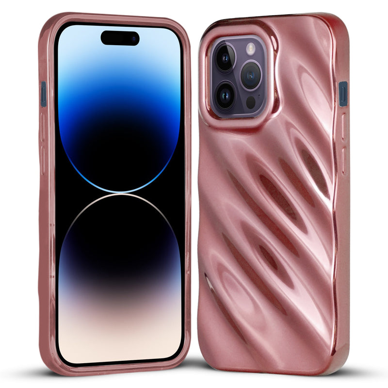 Wave Shiny Back Case for Apple iPhone 14 Pro Max