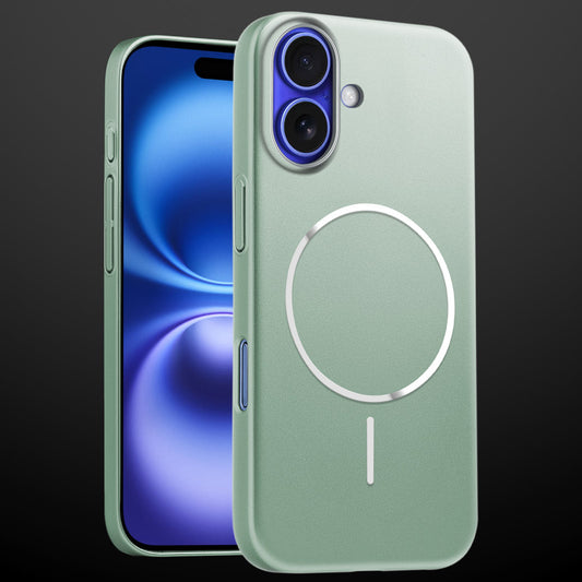 Slim Hard Shell Back Case for Apple iPhone 16 , Shiny Finish with Built in MagSafe Support