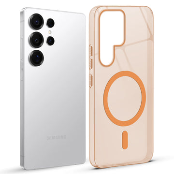 Anti-Yellow Colored Camera Line Case Support Wireless Charging Back Cover For Samsung S25 Ultra 5G
