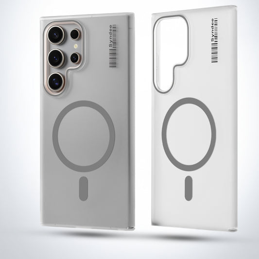 New Elegant Frosted Matte Slim Back With MagSafe Support Back Case For Samsung S22 Ultra 5G