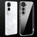 Transparent anti-yellow hard back case fitted on Vivo Y400 5G showing full back coverage and camera protection