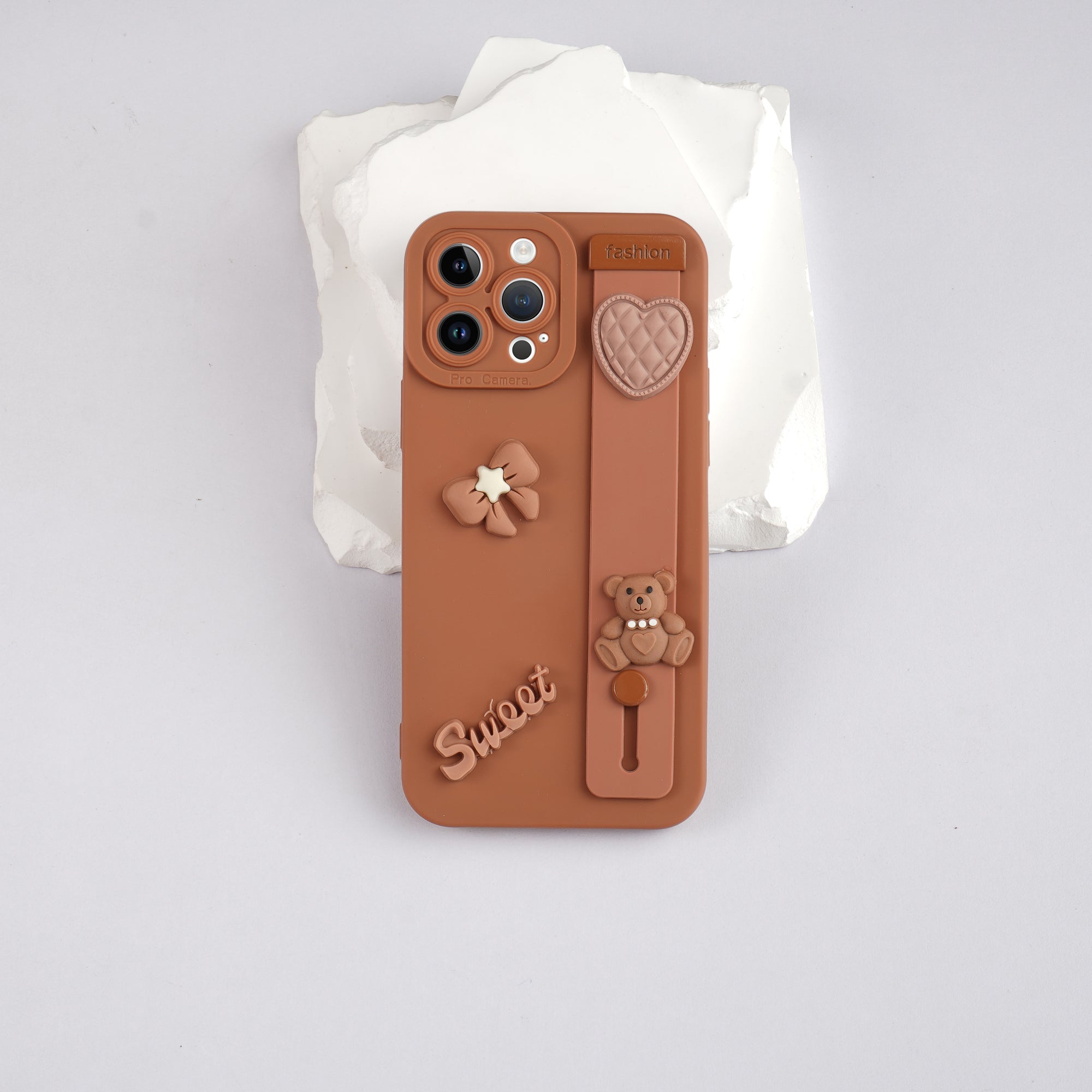 Cute Hand Strap Back Cover for Apple iPhone 14 Pro Max