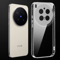 Transparent anti-yellow hard back case fitted on Vivo X300 Pro 5G showing full back coverage and camera protection
