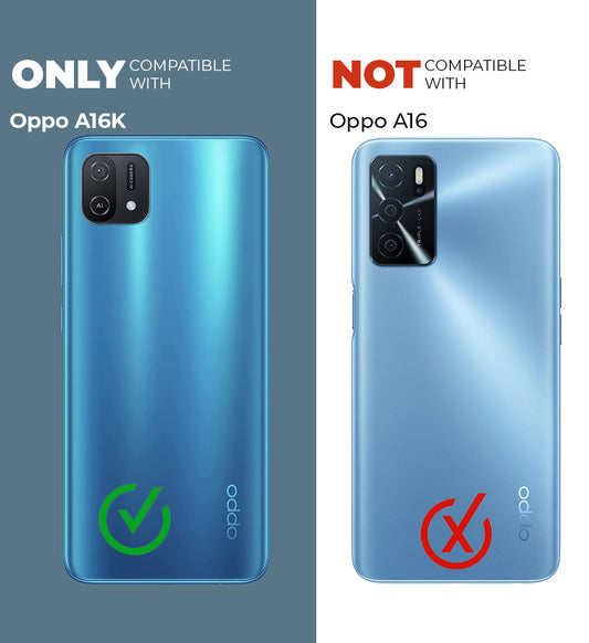 Silicone Border Transparent Back Cover for Oppo A16K