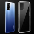 Transparent anti-yellow hard back case fitted on Oppo F19S showing full back coverage and camera protection