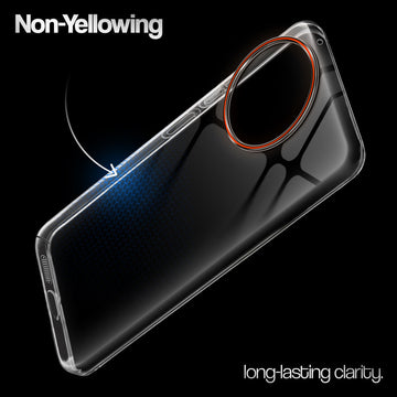 Crystal Clear Anti-Yellow Transparent Back Cover Case With Camera Ring Protection for Vivo V30e 5G