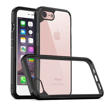 Silicone Border Transparent Back Cover for Apple iPhone 6