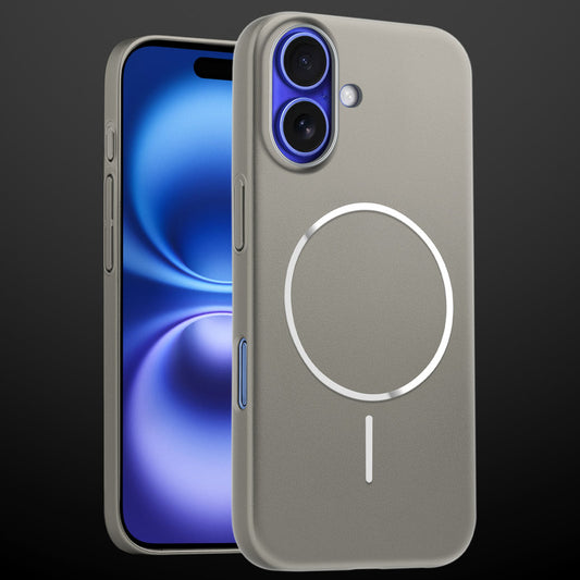 Slim Hard Shell Back Case for Apple iPhone 16 , Shiny Finish with Built in MagSafe Support