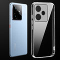 Transparent anti-yellow hard back case fitted on Realme GT 7 5G showing full back coverage and camera protection