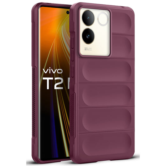 Liquid Silicone Comfort Grip Soft Touch Matte TPU Case for  iQOO Z7 Pro 5G | Vivo T2 Pro 5G
