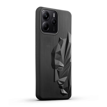 3D Design Soft Silicone Case With Matte Ring Camera Protection Back Cover For Redmi Note 14 SE 5G