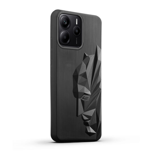 3D Design Soft Silicone Case With Matte Ring Camera Protection Back Cover For Redmi Note 14 SE 5G