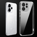 Transparent anti-yellow hard back case fitted on Oppo Reno 15 Pro 5G showing full back coverage and camera protection