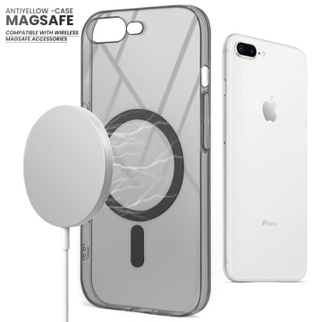 Colored Transparent Anti-Yellowing Magsafe Case For Apple iPhone 7 Plus