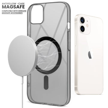 Crystal Clear Hard Back Anti-Yellowing with MagSafe Compatibility Phone Case For Apple iPhone 12