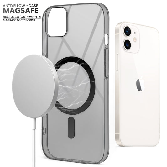 Colored Transparent Anti-Yellowing Magsafe Case For Apple iPhone 12