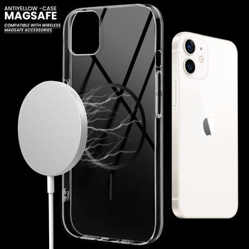 Crystal Clear Transparent Hard Back Anti-Yellowing with MagSafe Compatibility Phone Case For Apple iPhone 11