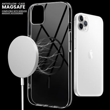 Crystal Clear Transparent Hard Back Anti-Yellowing with MagSafe Compatibility Phone Case For Apple iPhone 11 Pro