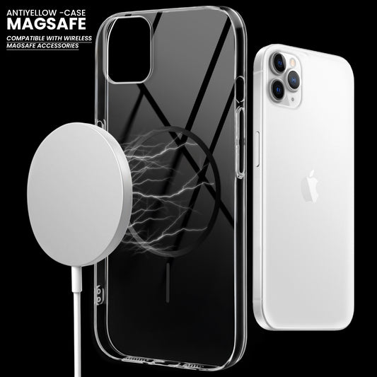 Crystal Clear Transparent Hard Back Anti-Yellowing with MagSafe Compatibility Phone Case For Apple iPhone 11 Pro