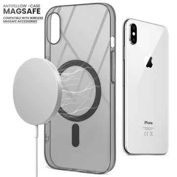 Colored Transparent Anti-Yellowing Magsafe Case For Apple iPhone XS Max