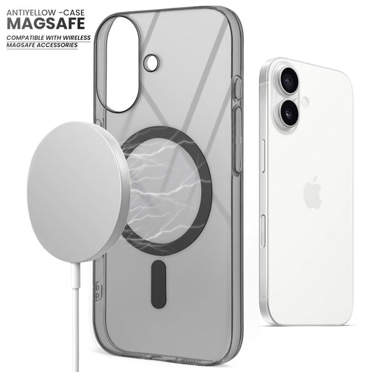 Crystal Clear Hard Back Anti-Yellowing with MagSafe Compatibility Phone Case For Apple iPhone 16