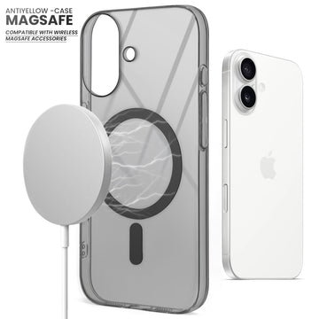 Crystal Clear Hard Back Anti-Yellowing with MagSafe Compatibility Phone Case For Apple iPhone 16 Plus