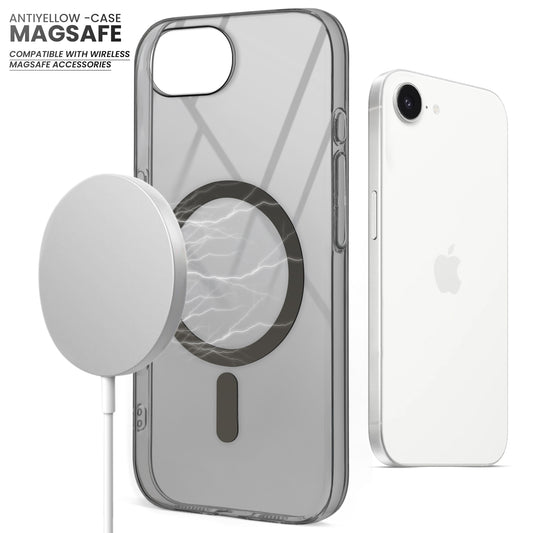 Crystal Clear Hard Back Anti-Yellowing with MagSafe Compatibility Phone Case For Apple iPhone 16e