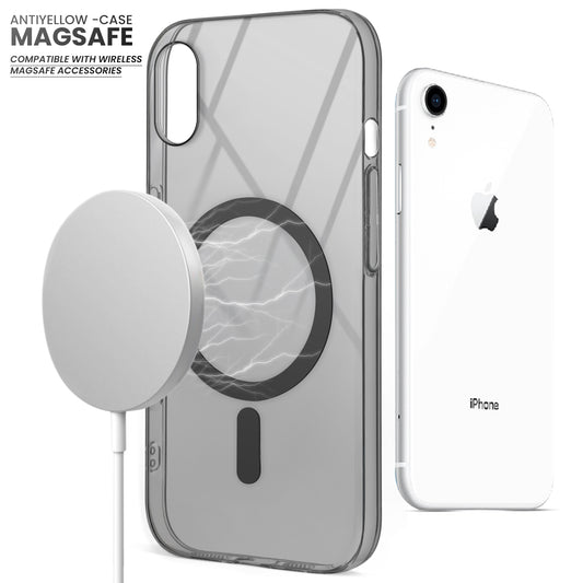 Crystal Clear Hard Back Anti-Yellowing with MagSafe Compatibility Phone Case For Apple iPhone XR