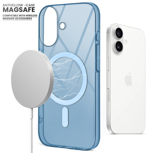 Crystal Clear Hard Back Anti-Yellowing with MagSafe Compatibility Phone Case For Apple iPhone 16