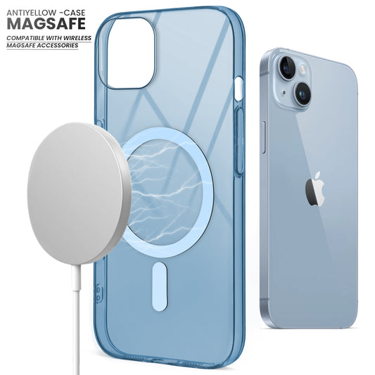 Crystal Clear Hard Back Anti-Yellowing with MagSafe Compatibility Phone Case For Apple iPhone 15