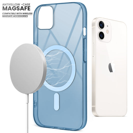 Colored Transparent Anti-Yellowing Magsafe Case For Apple iPhone 12